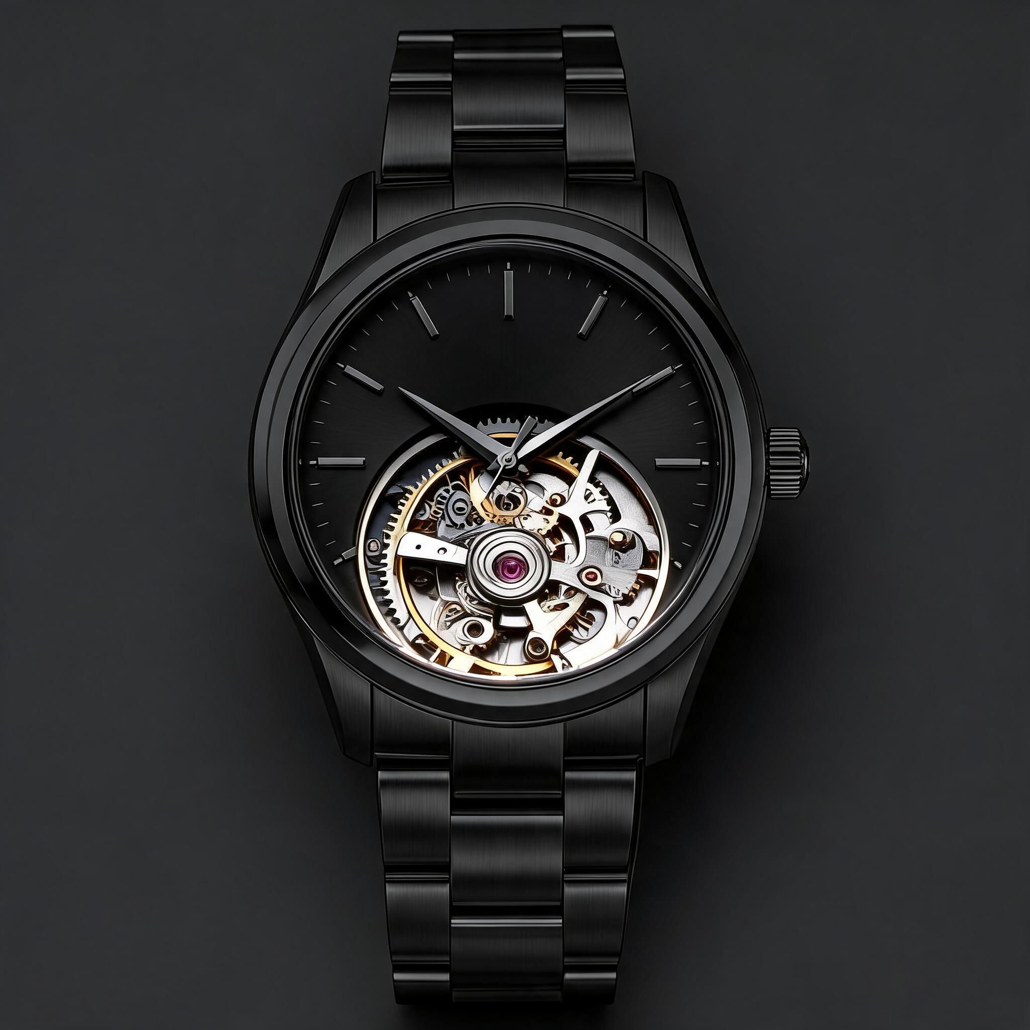 a mechanical wristwatch after /mechanism