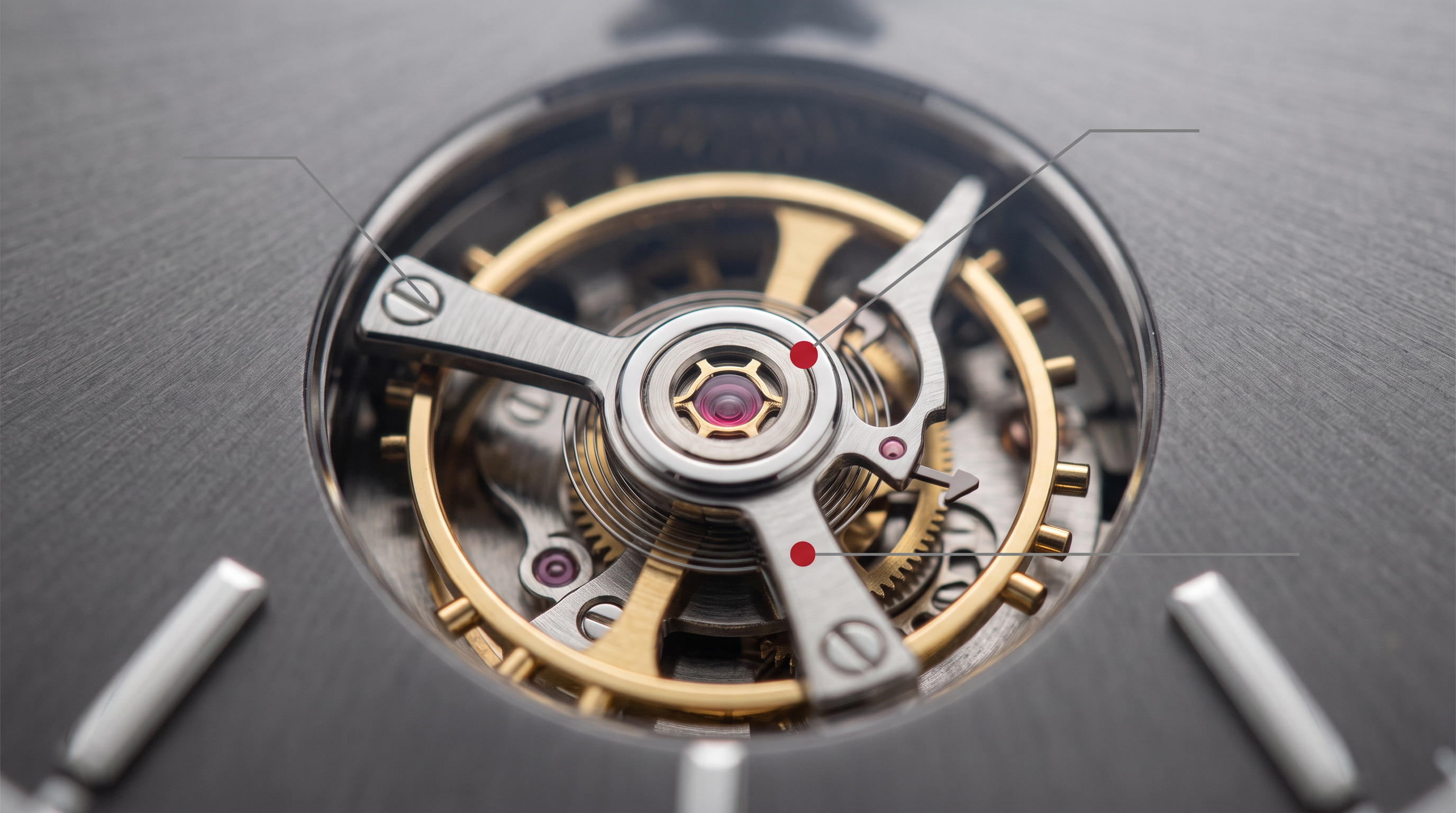 a mechanical wristwatch after /macro