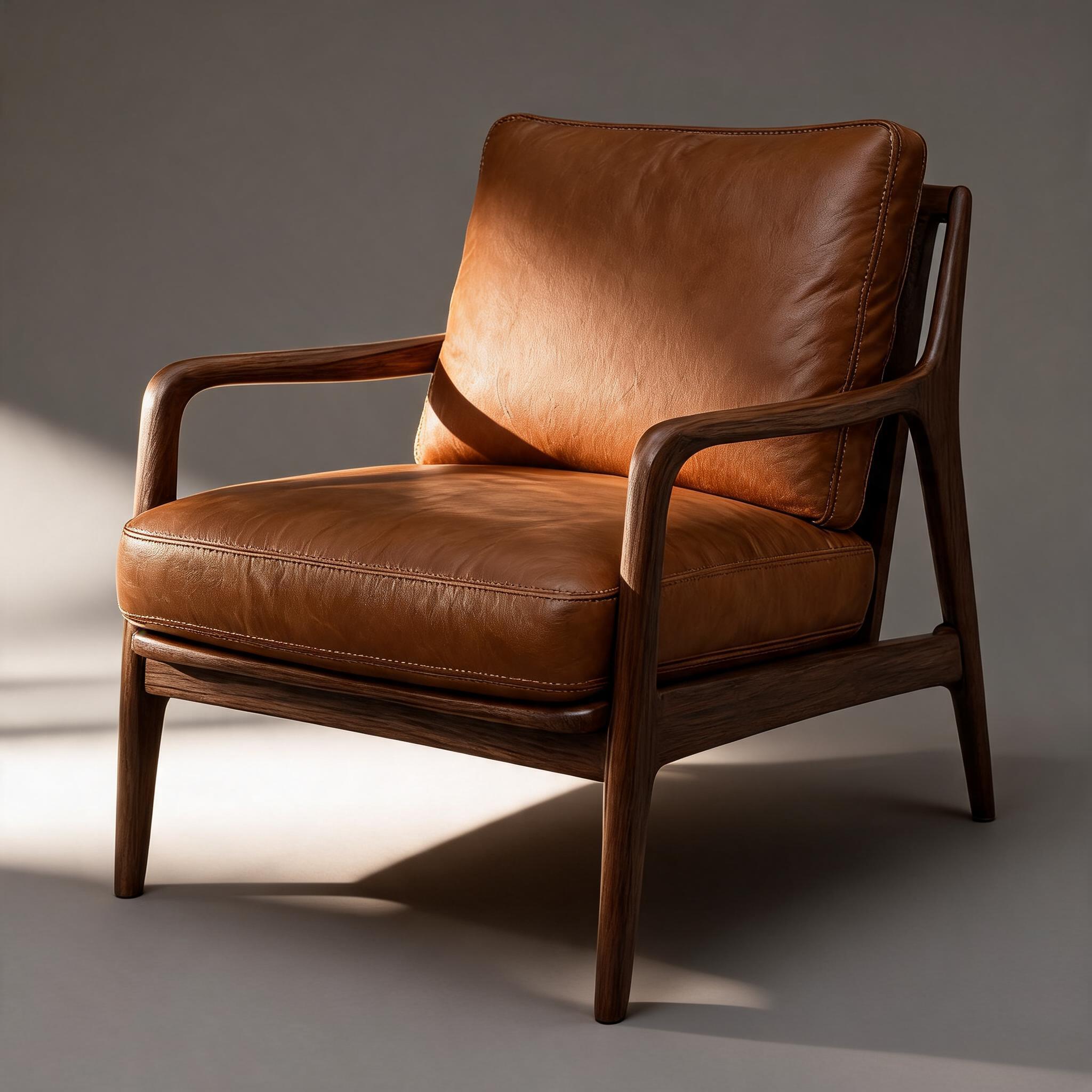 a wooden armchair after /texture