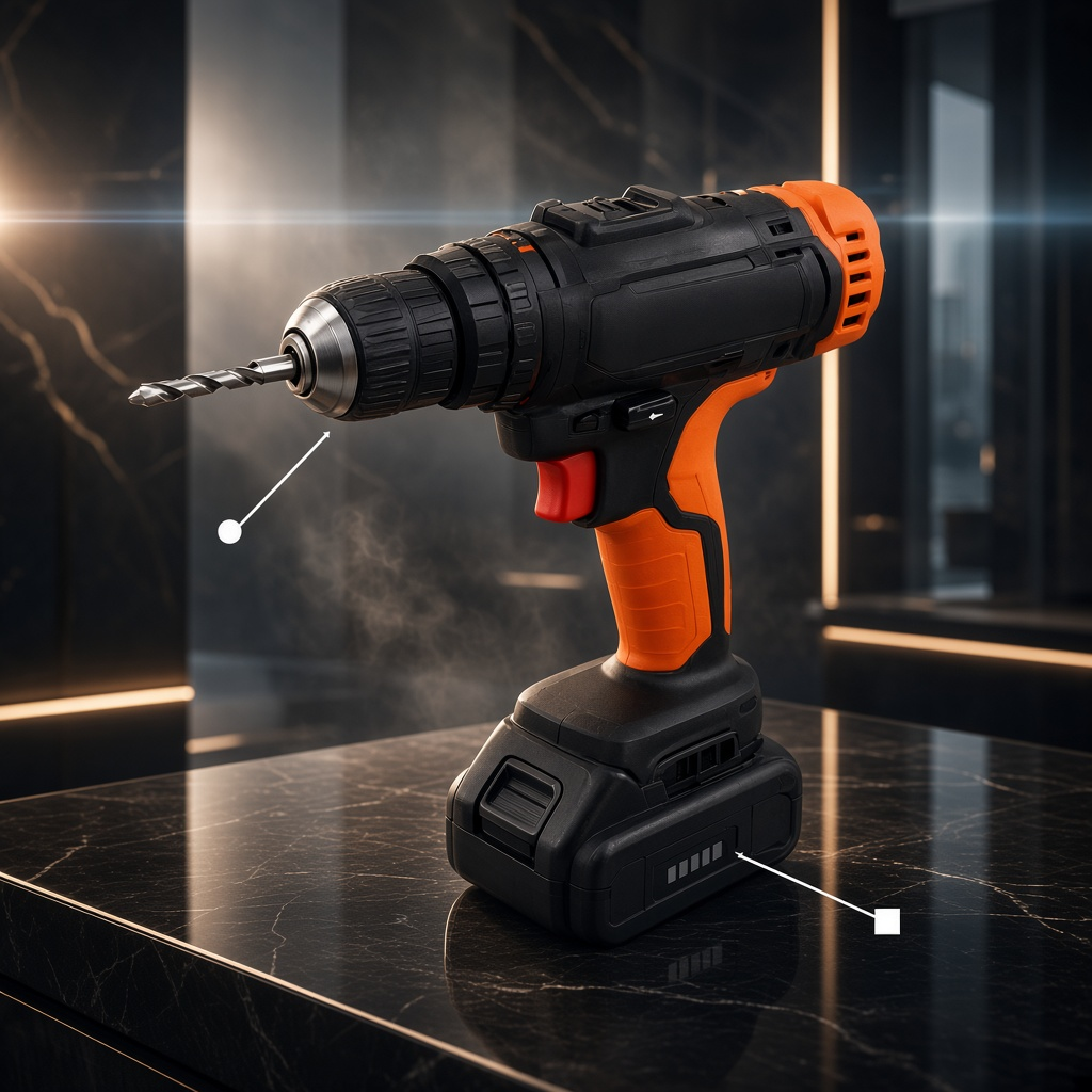a cordless drill after /cinematic