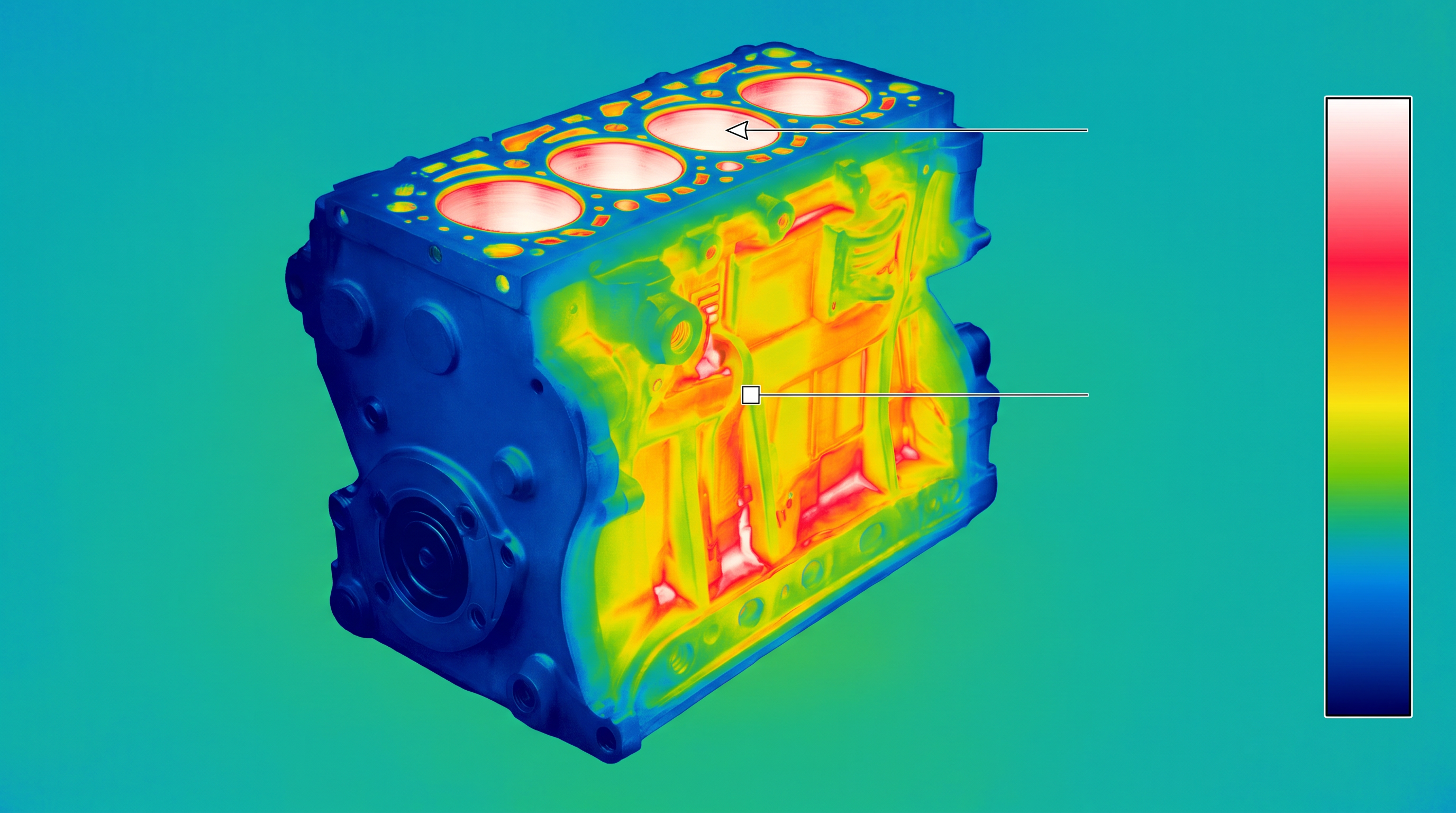 a small engine block after /thermal
