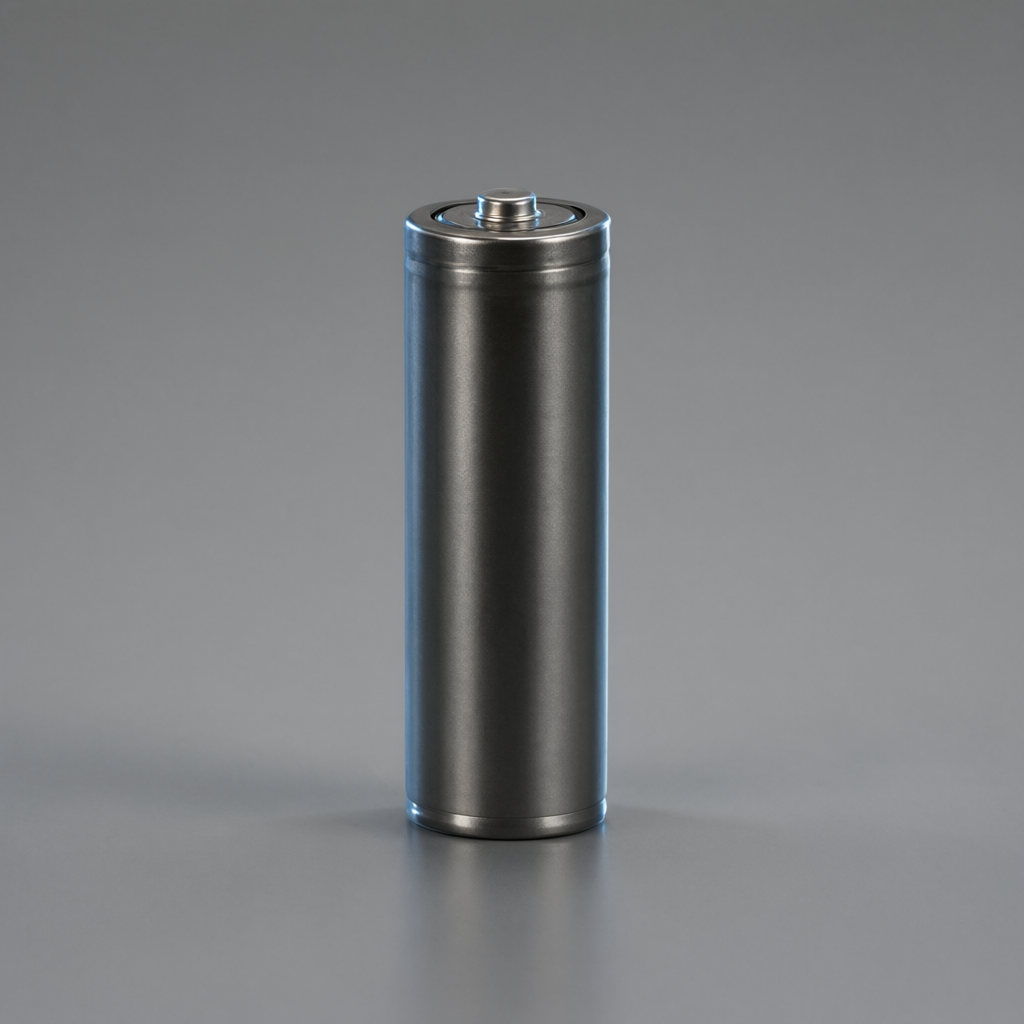 a cylindrical battery cell before the command