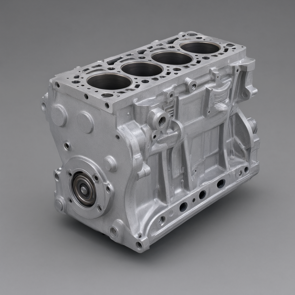 a small engine block before the command
